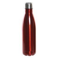 RVS thermos waterfles/drinkfles rood met schroefdop 500 ml   -