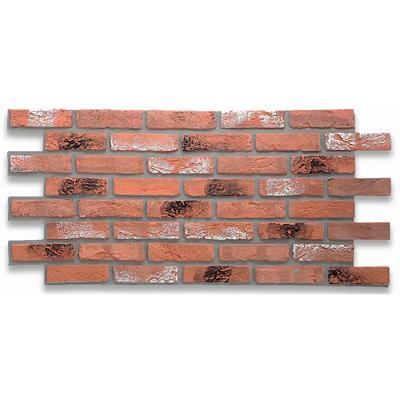 3D XL Wandpaneel Barock Dark Rustic Rood 126x59x2.7cm