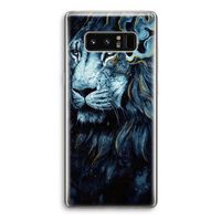 Darkness Lion: Samsung Galaxy Note 8 Transparant Hoesje
