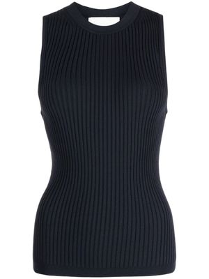 3.1 Phillip Lim haut sans manches à design nervuré - Bleu
