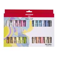 Amsterdam All Acrylics Amsterdam • standard series acrylverf zachte kleuren set 24x20ml