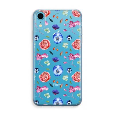 Bloemetjes: iPhone XR Transparant Hoesje
