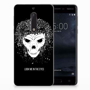 Silicone Back Case Nokia 5 Skull Hair