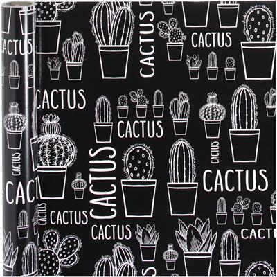 Creativ Company Inpakpapier, cactus, b: 50 cm, 80 gr, 5 m/ 1 rol