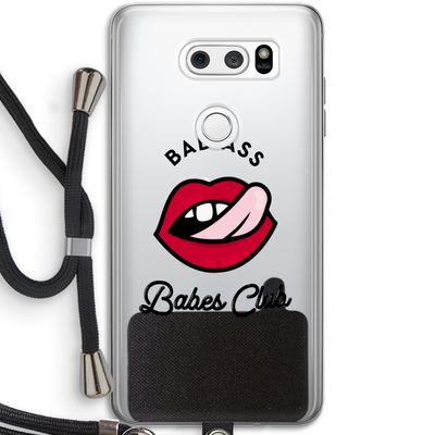 Badass Babes Club: LG V30 Transparant Hoesje met koord