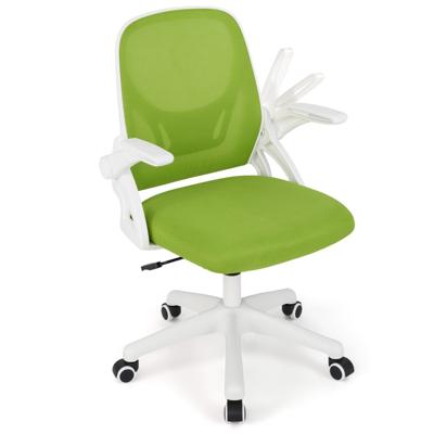 Ergonomische Bureaustoel met Opklapbare Armleuningen en Kantelfunctie Bureaustoel Groen
