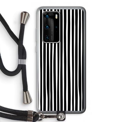 Stripes: Huawei P40 Pro Transparant Hoesje met koord