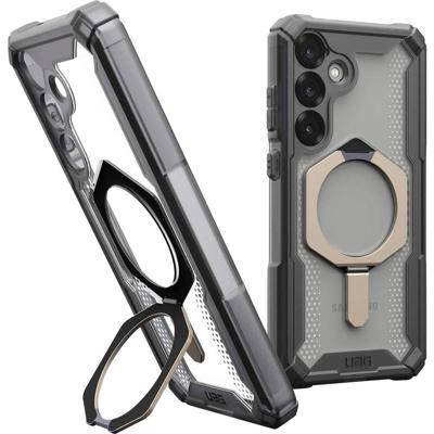 Urban Armor Gear Plasma XTE Outdoor telefoonhoes Samsung Galaxy S25+ Transparant, Titaan Inductieve lading, Met standfunctie, Stootbestendig