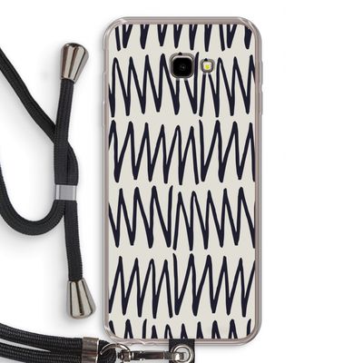 Marrakech Zigzag: Samsung Galaxy J4 Plus Transparant Hoesje met koord