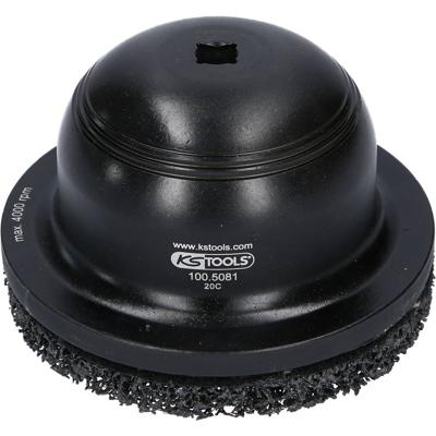 KS Tools 100.5080 Aluminium wielnaafslijper-set Ø 150 mm, binnen-Ø 90 mm, 2-delig