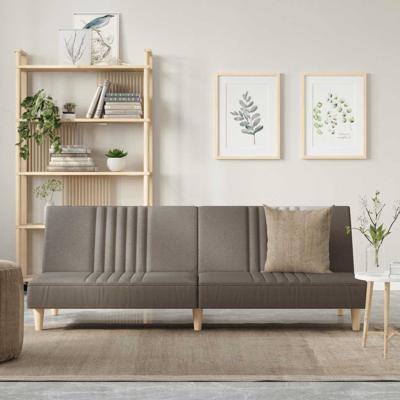 Slaapbank stof taupe