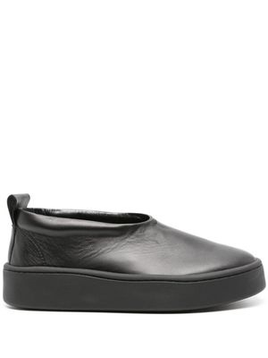 Jil Sander mocassins à bouts ronds - Noir