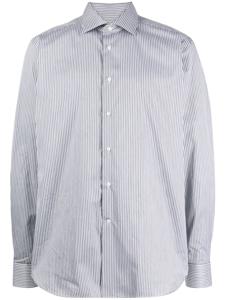 Corneliani chemise en coton à rayures - Gris