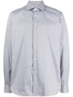 Corneliani chemise en coton à rayures - Gris