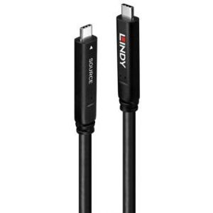 Lindy 43333 USB-kabel 10 m USB 3.2 Gen 1 (3.1 Gen 1) USB C Zwart