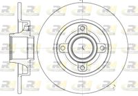 Remschijf ROADHOUSE, Remschijftype: Massief, Diameter (mm)249mm, Inbouwplaats: Achteras: , u.a. für Citroën, Peugeot, DS