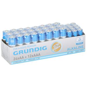 Grundig Batterijen mix pakket - R06 AA en LR03 AAA - 144x stuks - alkaline batterijen