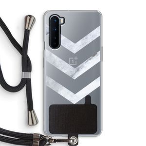 Marmeren pijlen: OnePlus Nord Transparant Hoesje met koord