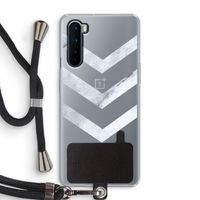 Marmeren pijlen: OnePlus Nord Transparant Hoesje met koord