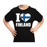 I love Finland landen t-shirt voor kids