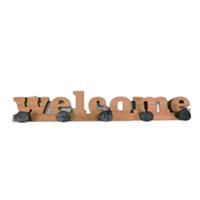 Wandkapstok Versa Welcome Wit Hout MDF 4 X 5,5 X 34,5 CM