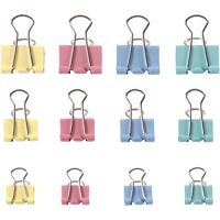 Creativ Company Foldback clips, b: 15-19-25 mm, pastelkleuren, 30 div/ 1 doos