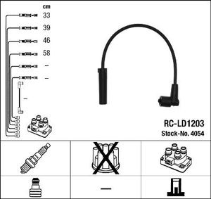 Bougiekabelset RCLD1203