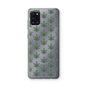 Weed: Samsung Galaxy A31 Transparant Hoesje