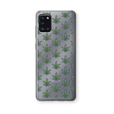 Weed: Samsung Galaxy A31 Transparant Hoesje
