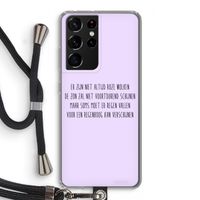 Regenboog: Samsung Galaxy S21 Ultra Transparant Hoesje met koord