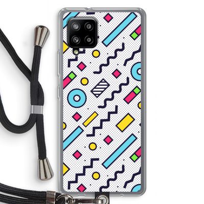 8-bit N°8: Samsung Galaxy A42 5G Transparant Hoesje met koord