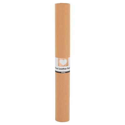 Creativ Company Faux leather papier lichtbruin, 1mtr.