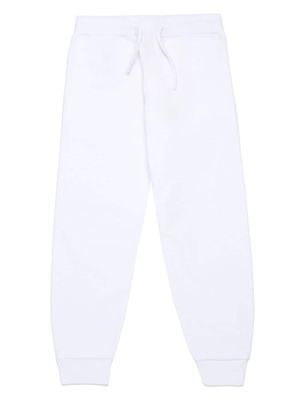 Dsquared2 Kids Katoenen trainingsbroek met logoprint - Wit
