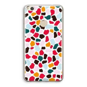 Colored Giraffe: Huawei Ascend P8 Lite (2017) Transparant Hoesje