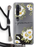 Daisies: Xiaomi Mi Note 10 Pro Transparant Hoesje met koord