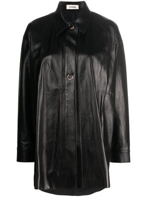 AERON chemise Feather en cuir - Noir