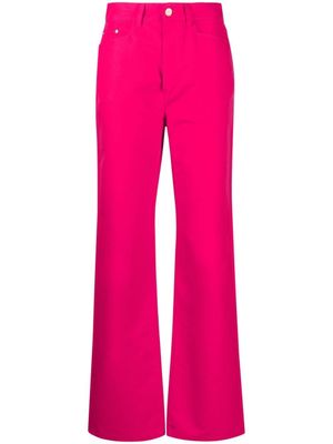 Wandler jean droit à taille mi-haute - Rose