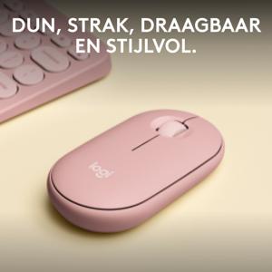 Logitech Pebble 2 M350s muis Reizen Ambidextrous RF-draadloos + Bluetooth Optisch 4000 DPI