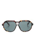 Linda Farrow lunettes de soleil à monture pilote - Marron