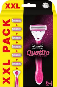 Wilkinson Quattro for Women scheermes, inclusief 6 scheerkoppen