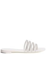 Giuseppe Zanotti sandales Iride à ornements en cristal - Blanc