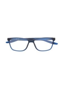 Nike lunettes de vue à monture rectangulaire - Bleu