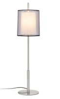 Saba tafellamp mat nikkel 84 cm hoog