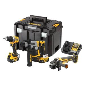 DEWALT DCK355P2T-QW Accu-schroefboormachine, Accu-boorhamer, Haakse accuslijper 18 V 5 Ah Li-ion Incl. accu, Incl. 2 accus, Incl. lader