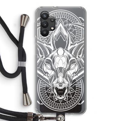 Oh Deer: Samsung Galaxy A32 5G Transparant Hoesje met koord