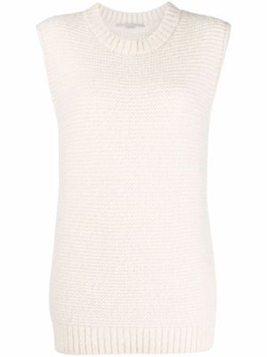 Stella McCartney débardeur en maille à col rond - Blanc