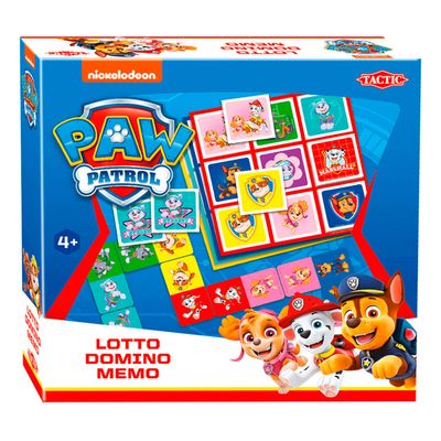 Paw Patrol Lumo stars lotto,domino,memo 3in1