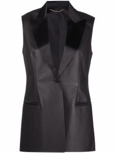 Ferragamo blazer en cuir - Marron