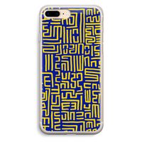 Majorelle Blue Print: iPhone 7 Plus Transparant Hoesje