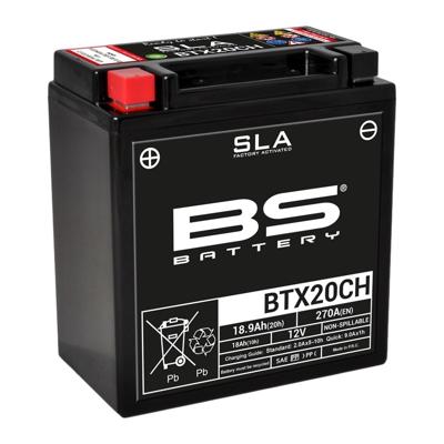 BS BATTERY Batterij gesloten onderhoudsvrij, Batterijen voor motor & scooter, BTX20CH SLA